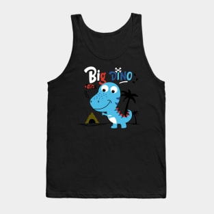 big dino t rex cartoon Tank Top